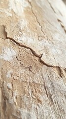 Poster - Textured wood surface showcasing intricate cracks and patterns in natural light