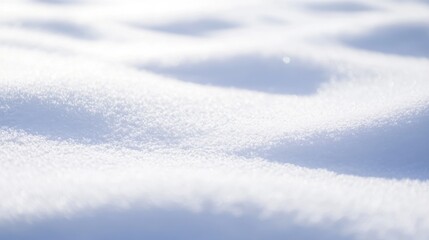 Leinwandbilder - Captivating texture of fresh snow showcasing soft whites in a serene winter landscape