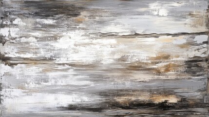 Poster - Weathered driftwood creates an abstract art piece reflecting nature's unique textures and tones