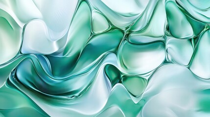 Poster - Abstract forms of water quills in dynamic motion showcasing fluidity and movement in a tranquil setting