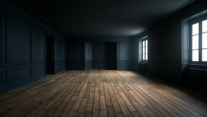 Canvas Print - empty room with floor