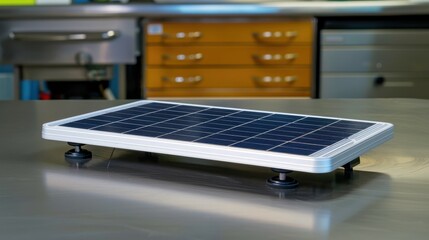 Solar Panel: A renewable energy device that converts sunlight into electricity using photovoltaic cells, helping reduce carbon footprints.
