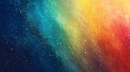 Aufkleber - A vibrant abstract background featuring a blend of colors from blue to yellow, resembling a cosmic or galaxy scene.