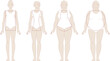 © Zubada - Various female body types. Women figures and shapes.