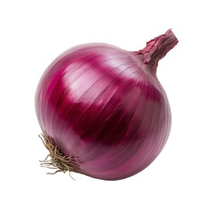 Wall Mural - Fresh red onion isolated on a clean transparent background, showcasing its vibrant color and unique shape for culinary uses, red onion isolated on transparent background