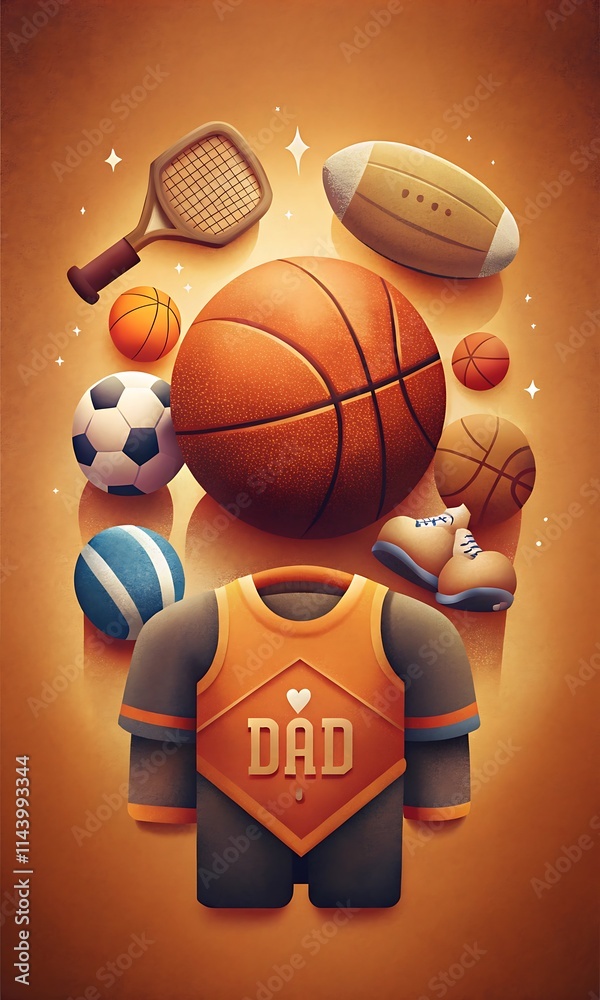 Celebración del Día del Padre con fondo de textura granulada con ...