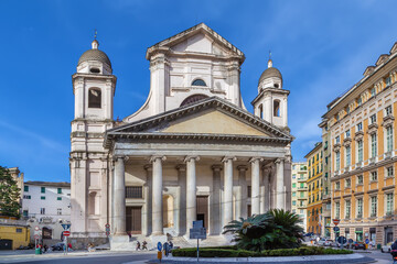 Wall Mural - Basilica della Santissima Annunziata del Vastato, Genoa, Italy