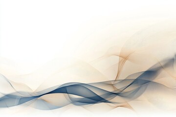 Wall Mural - Elegant abstract waves in neutral tones create a soothing atmosphere for design or digital projects