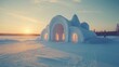 © Seerat - Explore Lumilinna Snow Castle Kemi Lapland Winter Architecture Featuring Magical Structure Snowy Landscape Travel Winter Sports Seasonal Tourism Promotion Campaigns