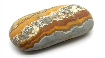 Poster - Decorative Stone with Vibrant Patterns and Natural Textures Perfect for Home Decor and Artistic Projects