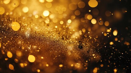 Poster - gold glittering texture shimmering background for festive celebrations and elegant design projects
