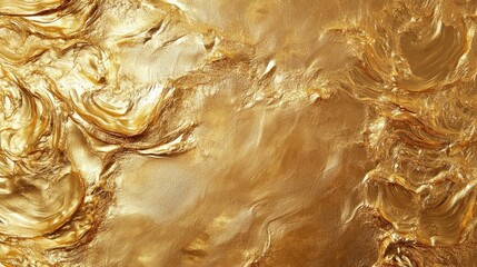 Poster - Golden abstract texture background suitable for festive and elegant Christmas designs, showcasing rich shades and fluid patterns.