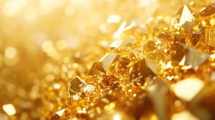  - shimmering golden texture with glimmering facets reflecting light for luxurious and elegant design b