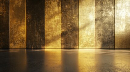 Poster - Gold textured wall elegant abstract background with shine perfect for luxury interior design and artistic presentations