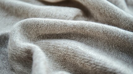 Poster - Close up of soft handmade woolen fabric showcasing intricate texture and warmth ideal for textile and fashion design projects