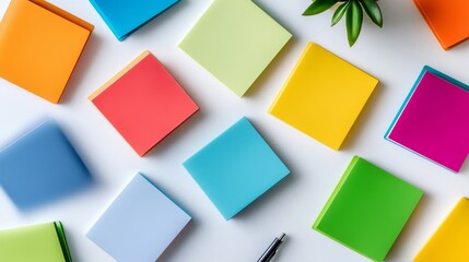 Poster - The notes are of various colors, including red, blue, green, and yellow