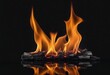 © cookiecutter - A dramatic image of swirling smoke and flames