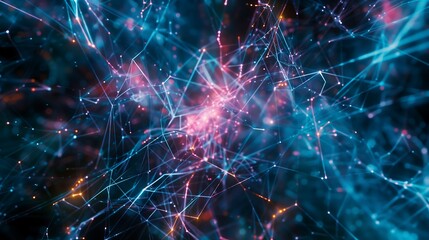 Fototapete - futuristic technology background cyber tech wallpaper 