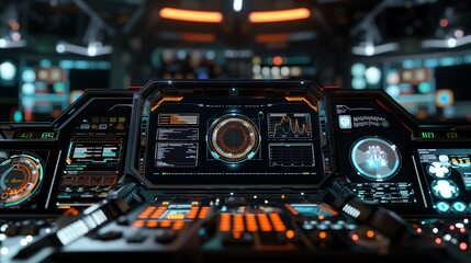 Poster - futuristic technology background cyber tech wallpaper 