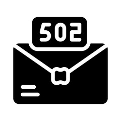 postal glyph icon