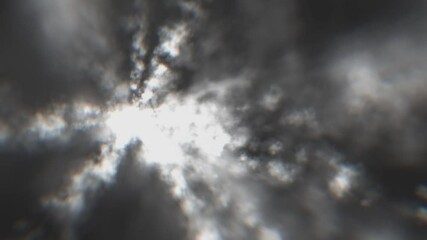 Poster - Blowing Smoke And Clouds Shockwave Background/ Animation of an abstract background of flight into blowing shockwave smoke explosion