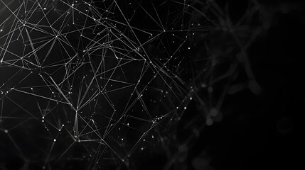 Dark Background with Interconnected Tech Lines