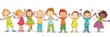 © Maryna - Children Clip Art. Happy Kids Toddler Friends Playing Together in Kindergarten
