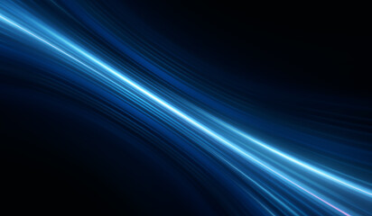 Wall Mural - abstract neon background, rays of light in the dark.