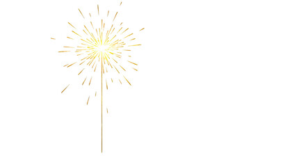 Golden Firework Texture with Thin Stroke Lines PNG Illustration