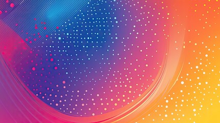 Poster - Abstract Colorful Background with Gradients and Dots for Designs