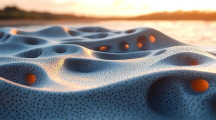 Poster - Abstract textured surface with light reflections.