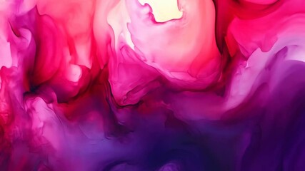 Poster - Abstract artwork features vibrant colors and swirling patterns inspired by natural landscapes during twilight