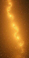 Wall Mural - Golden celestial backdrop, shimmering stars scattered across rich gold, festive, yellow