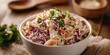 © Alexandr - Delicious and healthy coleslaw salad. Vibrant, fresh ingredients perfect for a side or main dish.