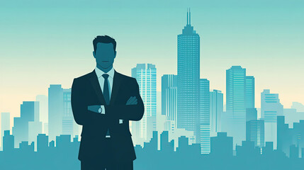 Wall Mural - vector image business