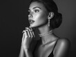 © Alexandr Efimov - Stunning black and white portrait of a model with elegant jewelry.