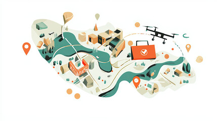 Wall Mural - vector image business