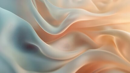 Aufkleber - Flowing curves in abstract visualization digital art soft textures fluid environment aesthetic perspective