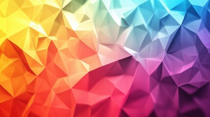 Poster - Artistic digital studio creating colorful abstract geometric shapes with modern aesthetics
