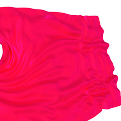Aufkleber - A wave of vibrant pink satin flowing and elegant