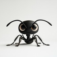 Sticker - a cartoon ant on a plain background