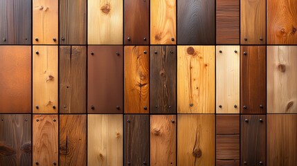 Poster - A seamless reclaimed wood texture featuring weathered grains, nail holes, and soft splinters, perfect for eco-friendly and vintage aesthetics.