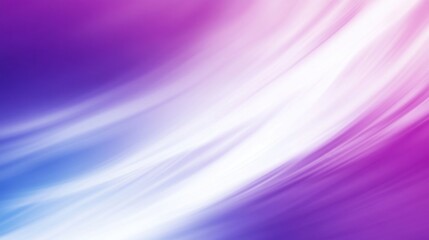 Poster - Soft Abstract Waves of Purple and White with a Gentle Flowing Design