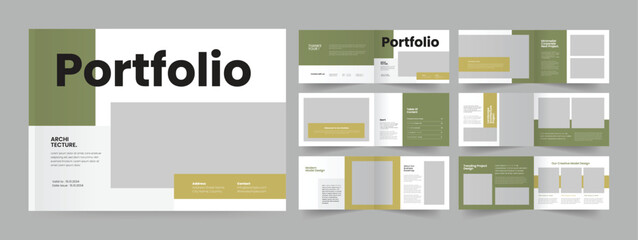 Wall Mural - architecture portfolio design, landscape architecture portfolio template