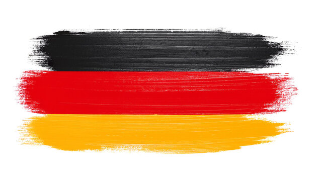 country German flag painted. template texture illustration background of a German country flag with text space. Black red gold national flag