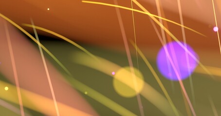 Poster - neon rays. Concept for big data, blockchain, cryptocurreny, internet, hyperspace and space travel