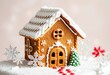 © Waranya - there is a ginger house with a snowflake on top of it.