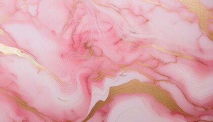 Poster - abstract background marble pink. Elegant and luxurious marble texture with pink and gold vein abstract design with pastel color wallpaper background.
