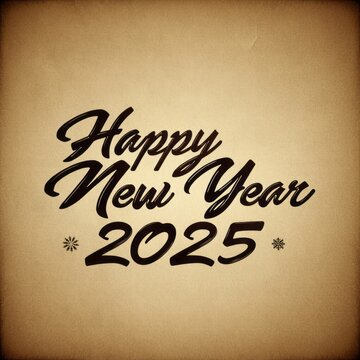 Happy new year 2025 ornaments background