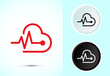 © BakiBullah - Heartbeat pulse icon design illustration, icon for web and mobile application